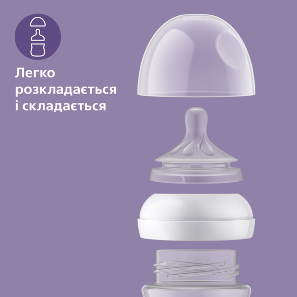 Пляшка для годування Philips Avent Natural, 2 шт., 125 мл (SCF030/27) - Pampik - 3