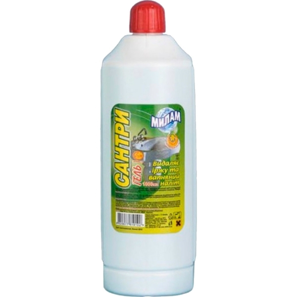 Гель Милам Сантри для удаления ржавчины и известкового налета, 1 л - Pampik