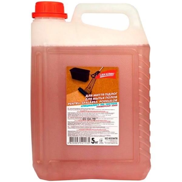 Рідкий засіб San Clean Універсал для миття підлоги, 5 л - Pampik