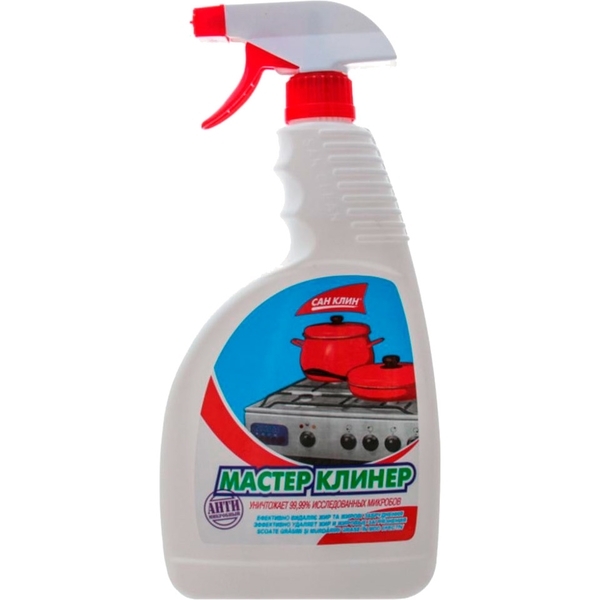 Засіб для чищення San Clean Майстер Клінер для плит, з розпилювачем, 750 мл - Pampik