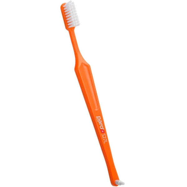 Зубна щітка Paro Swiss S27L з монопучковою насадкою, м'яка, помаранчевий - Pampik