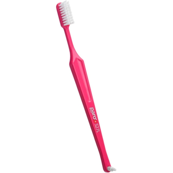 Зубна щітка Paro Swiss S27L з монопучковою насадкою, м'яка, рожевий - Pampik
