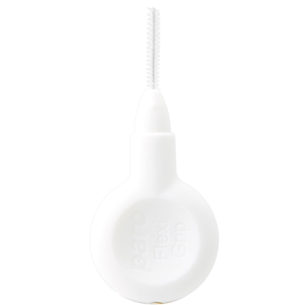 Міжзубні йоржики Paro Swiss Flexi Grip, xxxx-тонкий, циліндричний, 1,7 мм, білий, 4 шт. - Pampik