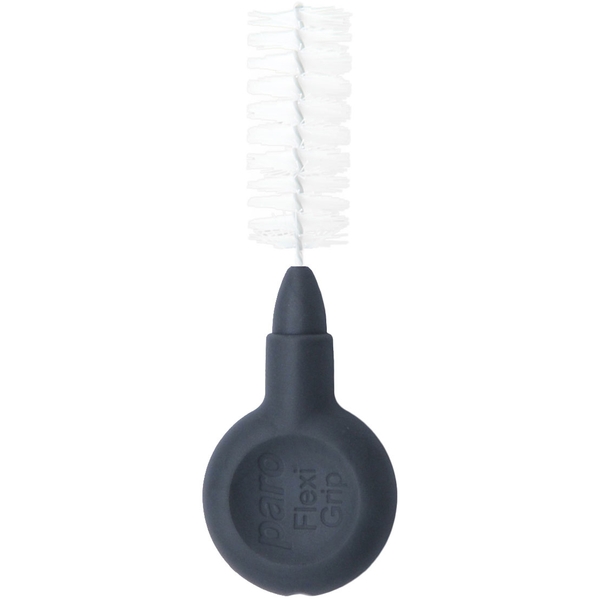 Міжзубні йоржики Paro Swiss Flexi Grip, x-великий, циліндричний, 9,5 мм, сірий, 4 шт. - Pampik