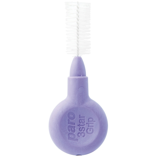 Межзубные ершики Paro Swiss 3star Grip, крупные, 7 мм, фиолетовый, 4 шт. - Pampik