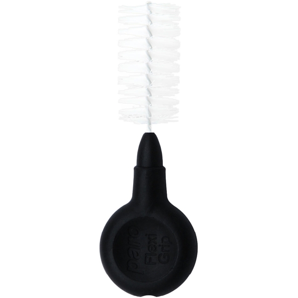 Міжзубні йоржики Paro Swiss Flexi Grip, xx-великий, циліндричний, 11,5 мм, чорний, 4 шт. - Pampik