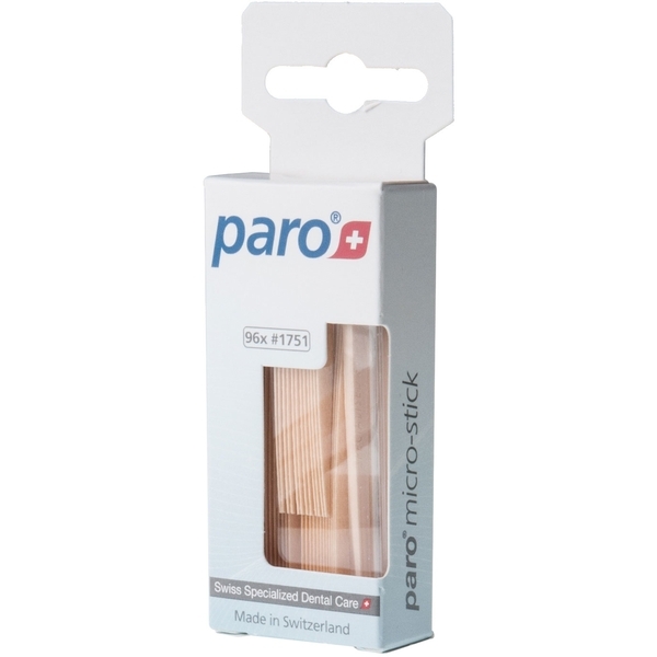 Мікро-зубочистки Paro Swiss Micro-sticks, ультратонкі, 96 шт. - Pampik