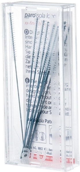 Довгі міжзубні щітки Paro Swiss Isola Long, середні, зелені, циліндричні, 8 мм, 5 шт. - Pampik - 3