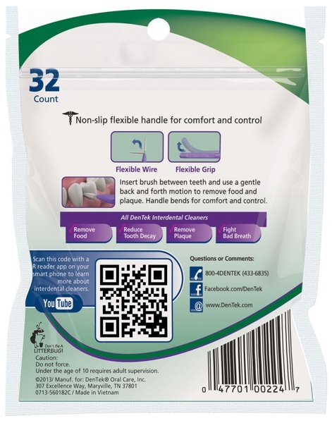 Міжзубні щітки DenTek тонкі. 32 шт. - Pampik - 3