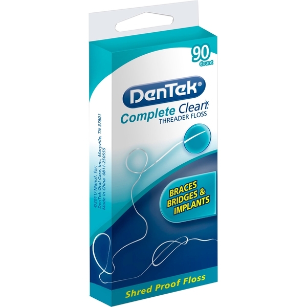 Флосс с направителем DenTek Комплексная очистка, 90 шт. - Pampik