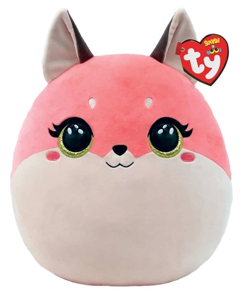 М'яка іграшка TY Squish-a-Boos Лиса Roxie, 40 см (39323) - Pampik