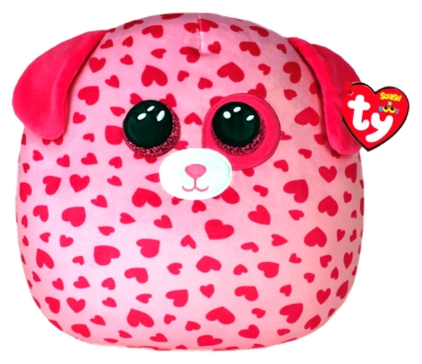 М'яка іграшка TY Squish-a-boos Рожевий пес Tickle, 40 см (39208) - Pampik