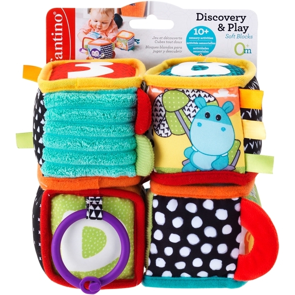 М'який кубик Infantino Звірята (306606) - Pampik