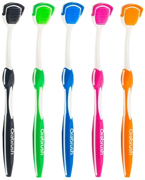 Очищувач язика DenTek Orabrush, рожевий - Pampik - 5