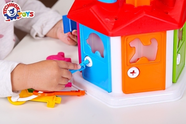 Игрушка-сортер ТехноК Умный малыш Домик (2438) - Pampik - 6