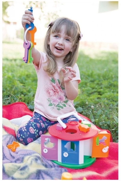 Игрушка-сортер ТехноК Умный малыш Домик (2438) - Pampik - 7