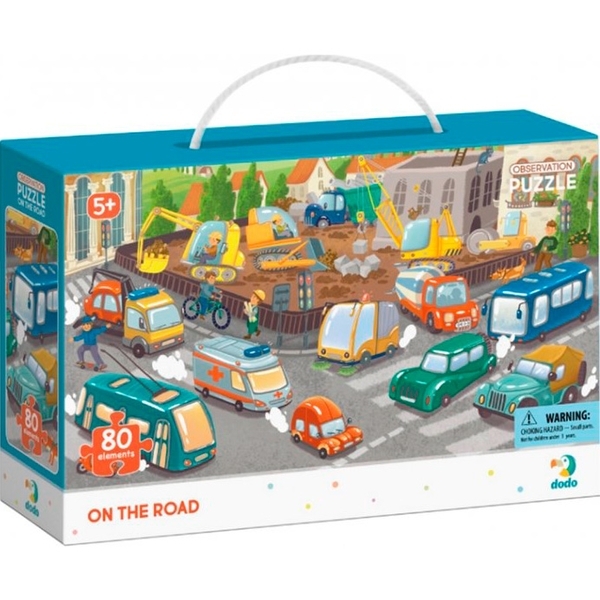 Пазл Dodo Обережно на дорозі, 80 елементів - Pampik