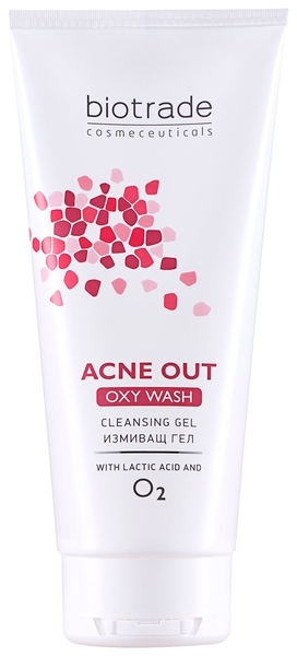 Гель очищувальний з чистим киснем і молочною кислотою Biotrade Acne Out, 200 мл - Pampik