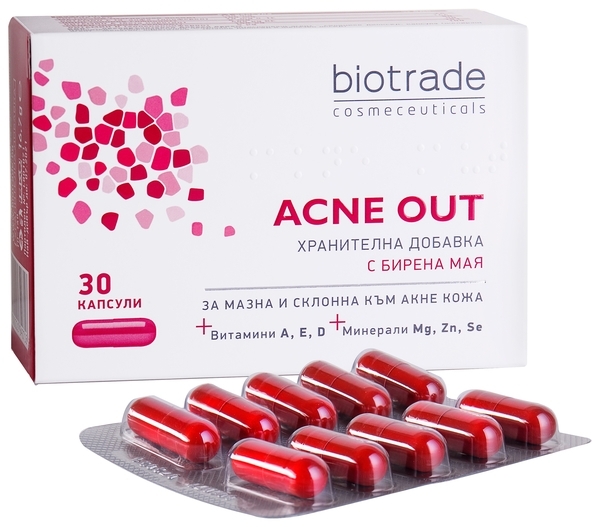Вітамінно-мінеральний комплекс Biotrade Acne Out, 30 капсул - Pampik