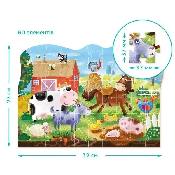 Пазл DoDo Сельские приключения, 60 элементов (300377) - Pampik - 3