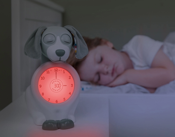 Ночник Zazu Пес Дейв тренер сна с ночником, часами и будильником (ZA-DAVY-01) - Pampik - 3