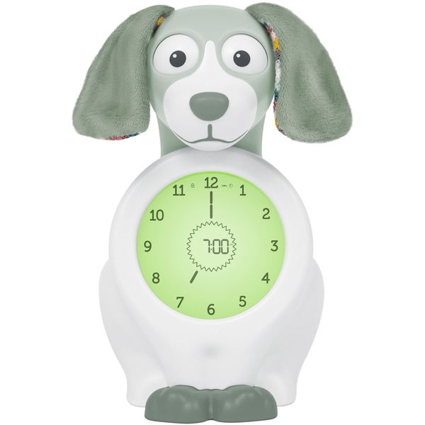 Ночник Zazu Пес Дейв тренер сна с ночником, часами и будильником (ZA-DAVY-01) - Pampik