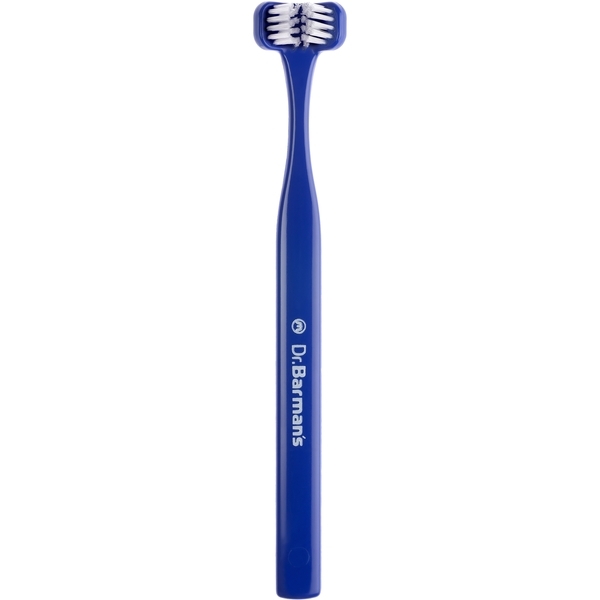 Компактная зубная щетка Dr. Barman's Superbrush, синий - Pampik