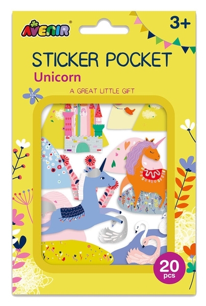 Набір наклейок Avenir Єдиноріжки, 20 шт. (TS198192) - Pampik