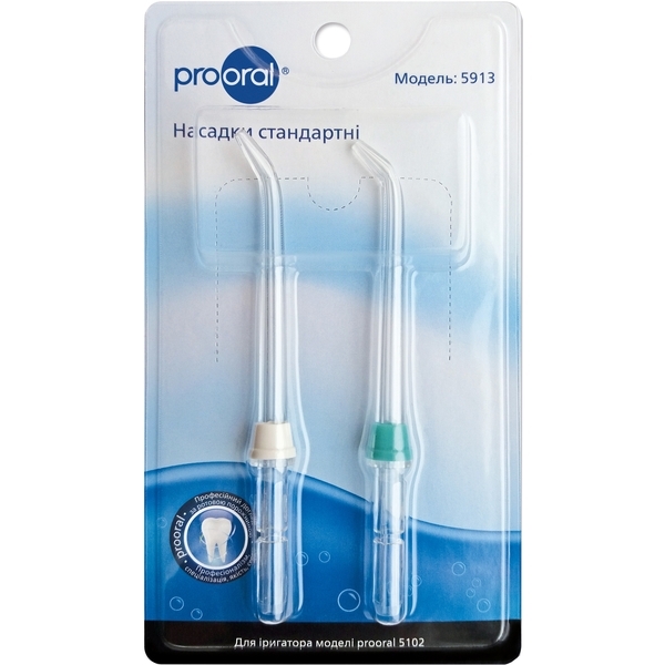 Стандартні насадки Prooral для іригатора prooral 5102, 2 шт. - Pampik