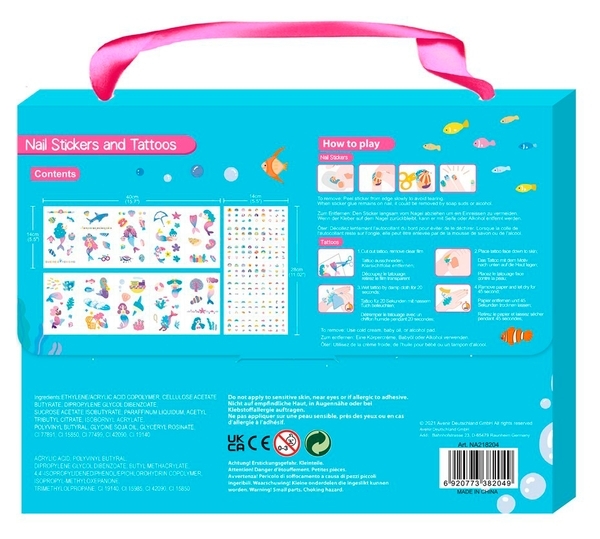 Набор наклеек на тело и ногти Avenir Русалки, 260 наклеек (NA218204) - Pampik - 2