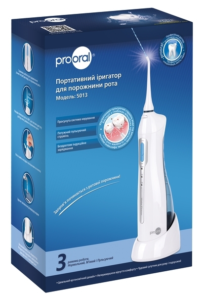 Портативний стаціонарний іригатор Prooral для ротової порожнини - Pampik - 5
