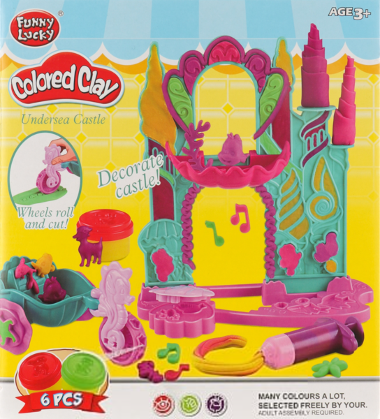 Пластилін Shantou, 6 кольорів (MK 3875) - Pampik