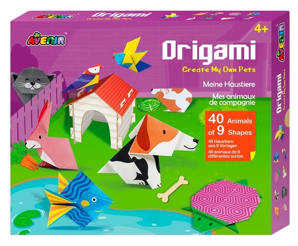Набір для творчості Avenir Домашні улюбленці, орігамі, 40 аркушів (CH211786) - Pampik