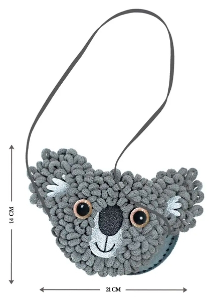 Набор для творчества 2 в 1 Avenir Коалёнок, вязание крючком и шитье сумочки (CH211753) - Pampik - 4