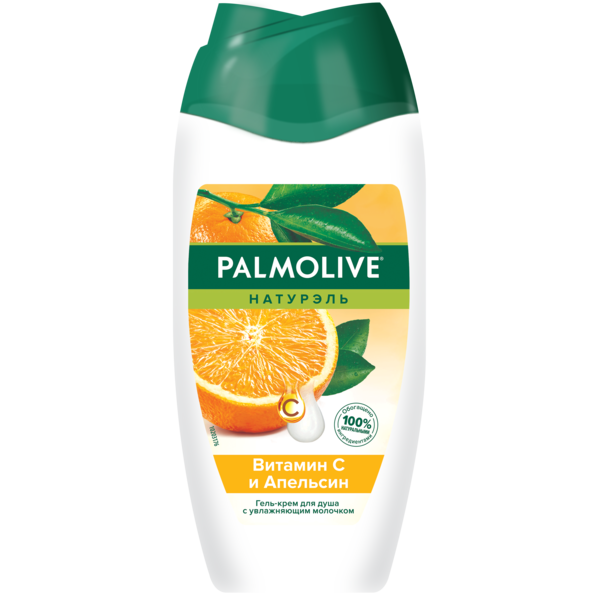 Гель-крем для душу Palmolive Натурель Вітамін С і Апельсин, 250 мл - Pampik