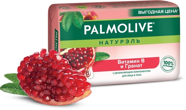 Мыло Palmolive Натурэль Витамин B и Гранат с увлажняющим компонентом, 150 г - Pampik - 2