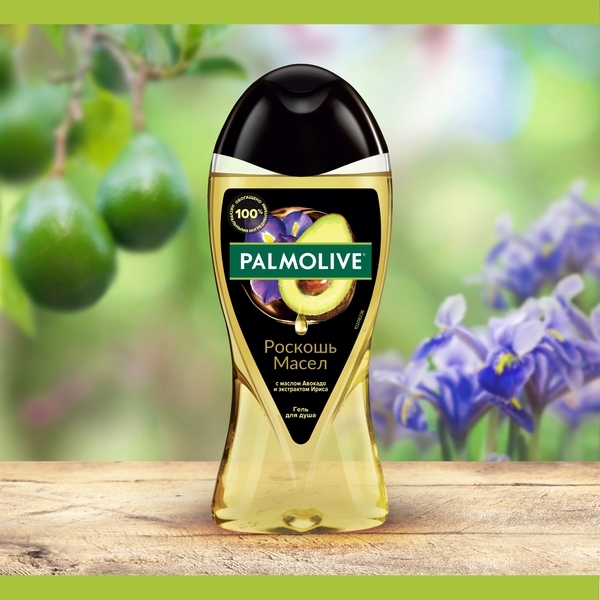 Гель для душу Palmolive Розкіш масел з авокадо і екстрактом ірису, 250 мл - Pampik - 4