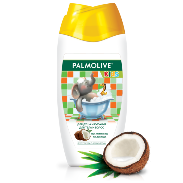 Гель для душу та купання Palmolive, з кокосом, для тіла та волосся, 250 мл - Pampik - 2