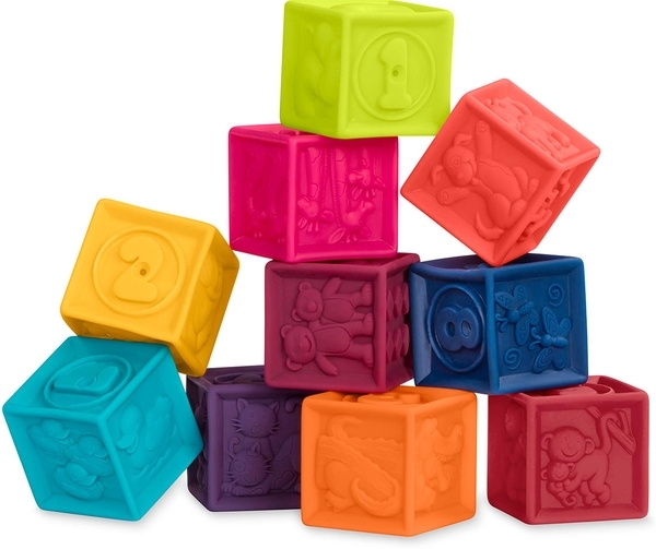 Розвиваючі силіконові кубики Battat Порахуй-но (BX1481Z) - Pampik - 4
