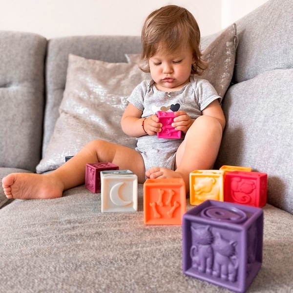 Розвиваючі силіконові кубики Battat Порахуй-но (BX1481Z) - Pampik - 8