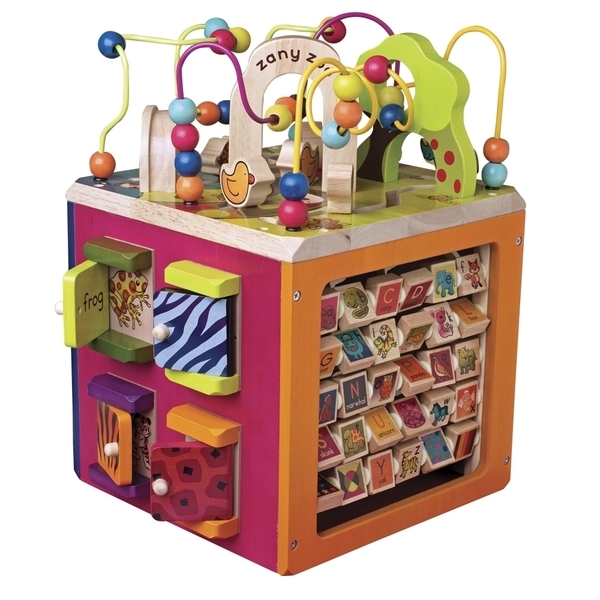 Розвиваюча дерев'яна іграшка Battat Зоо-куб - Pampik - 2