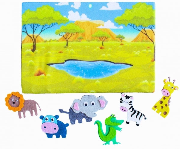 Розвиваюча гра з фетру Умняшка Дикі тварини (ПФ-001) - Pampik - 3