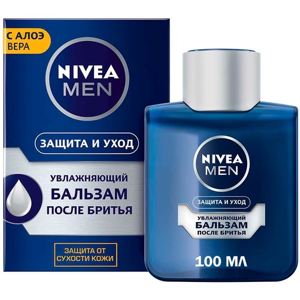 Увлажняющий бальзам после бритья Nivea Men Защита и уход, 100 мл - Pampik