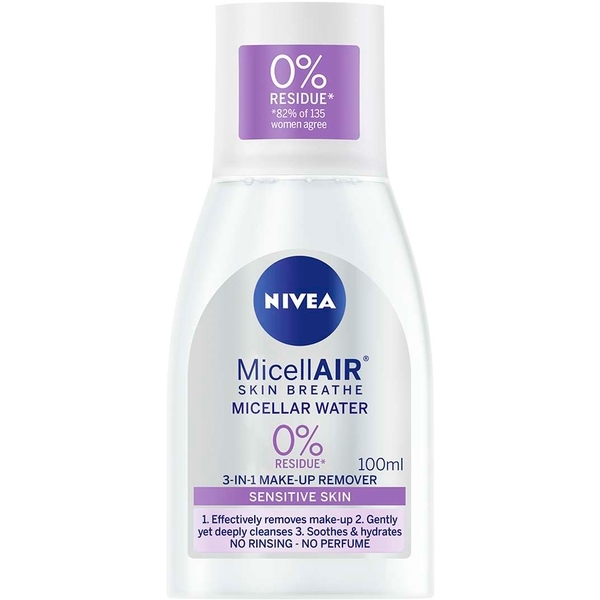 Мицеллярная вода Nivea MicellAir Skin Breathe Micellar Water, 100 мл - Pampik