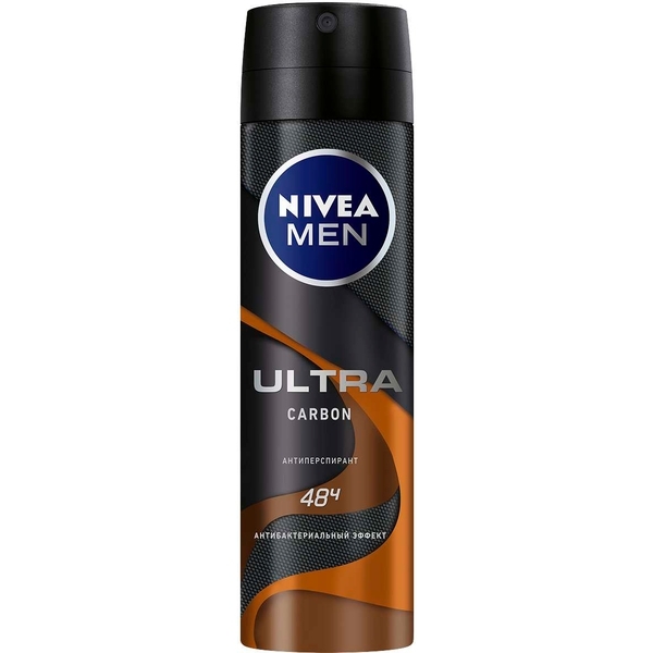 Дезодорант-антиперспірант Nivea Men Ultra Carbon, спрей, 150 мл - Pampik