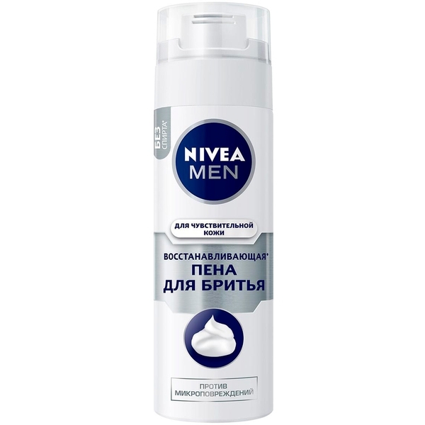 Відновлювальний піна для гоління Nivea Men для чутливої ​​шкіри, 200 мл - Pampik