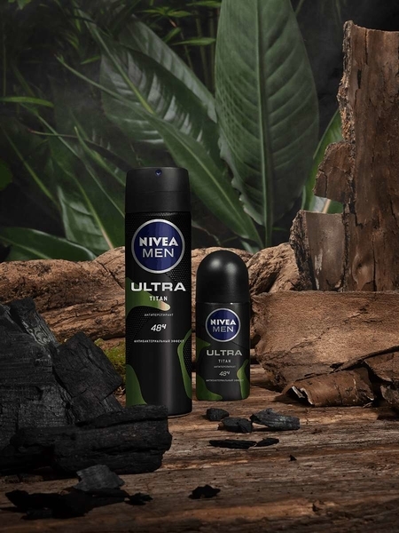 Дезодорант кульковий антиперспірант Nivea Men Ultra Titan з антибактеріальним ефектом, 50 мл - Pampik - 3