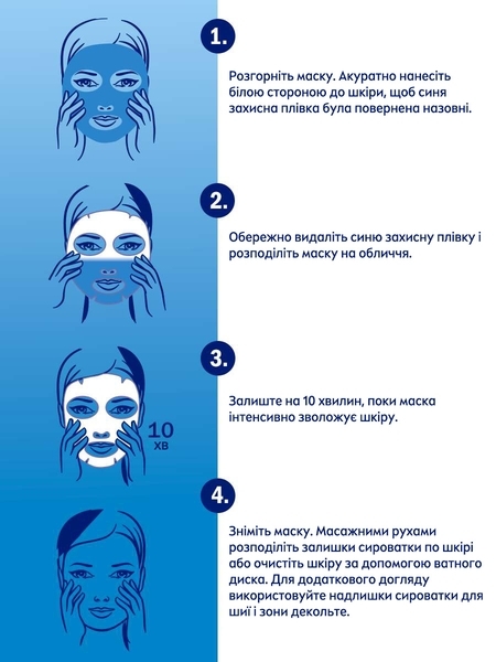 Тканинна маска Nivea Зволоження гідро, 28 г - Pampik - 2