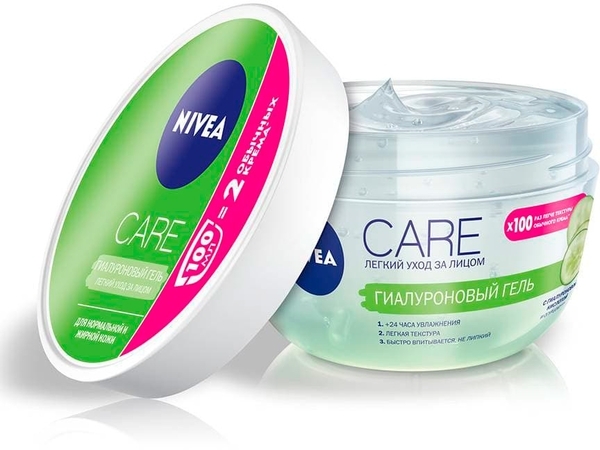 Гиалуроновый гель Nivea Care Увлажняющий, 100 мл - Pampik - 3