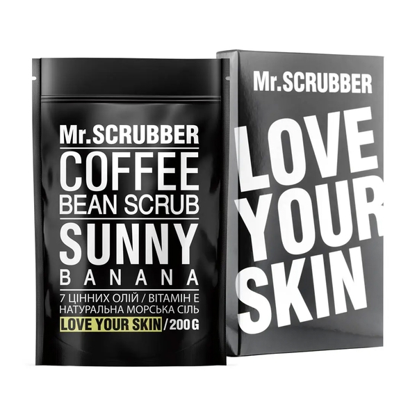 Кавовий скраб для тіла Mr.Scrubber Sunny Banana, 200 г (4820200230023) - Pampik